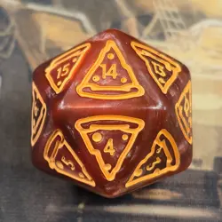 D20 Spindown Oversize Die Pizza TMNT MTG Life Counter Dice 20 Sided Spin Down - Image 4