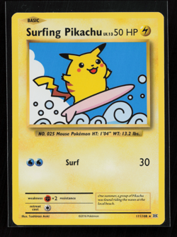 Surfing Pikachu #111/108 - Evolutions Secret Rare Pokemon Card - Pokemon TCG - Image 1
