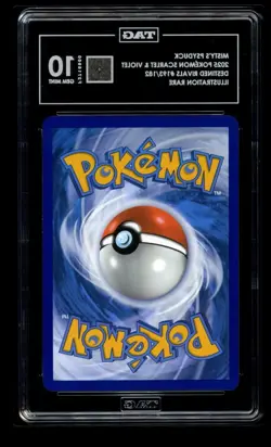 2025 Pokemon Misty's Psyduck 193/182 IR Destined Rivals Holo TAG 10 GEM MINT - Image 2