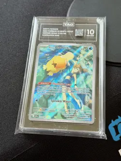 2025 Pokemon Misty's Psyduck 193/182 IR Destined Rivals Holo TAG 10 GEM MINT - Image 3