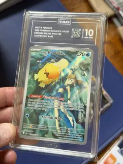 2025 Pokemon Misty's Psyduck 193/182 IR Destined Rivals Holo TAG 10 GEM MINT - Image 5