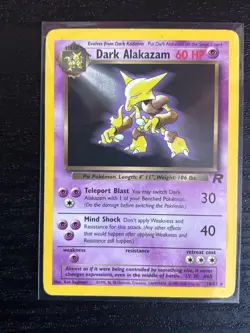 Pokemon TCG Dark Alakazam Card 18/82 Team Rocket - Image 1