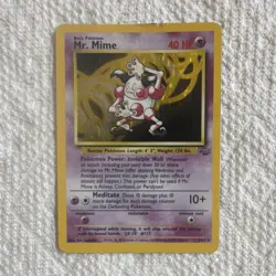 ‼🔪Pokemon Mr. Mime 6/64 Jungle Holo Rare 1999🔥🥩 - Image 1