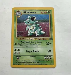 Pokemon TCG Nidoqueen 7/64 Jungle Unlimited 1999 English Holo VLP FRONT MP BACK - Image 1