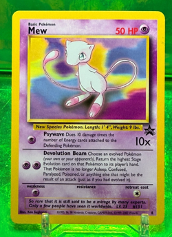 Pokemon Mew #8 Black Star Promo 8 Non Holo WOTC 1999-2000 Vintage - Image 1