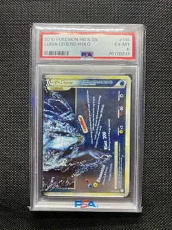 LUGIA LEGEND HOLO POKEMON HEARTGOLD & SOULSILVER #113 & #114 PSA 8, 6 SEQUENTIAL - Image 5