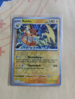 Pokemon TCG Raichu - 064/193 Paldea Evolved Reverse Holo Uncommon - Image 1