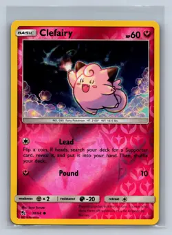 Clefairy 38/68 Common Hidden Fates Pokemon Reverse Holo NM/M 709b-38 - Image 1