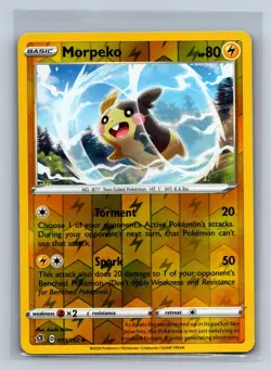 Morpeko 073/192 Uncommon Rebel Clash Pokemon Reverse Holo NM/M 709-31 - Image 1
