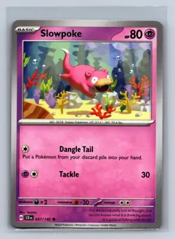 Slowpoke 57/142 Common Stellar Crown Pokemon NM/M 701d-1 - Image 1