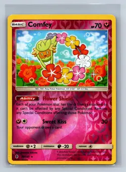 Comfey 93/145 Holo Rare Guardians Rising Pokemon Reverse Holo NM/M 709-26 - Image 1