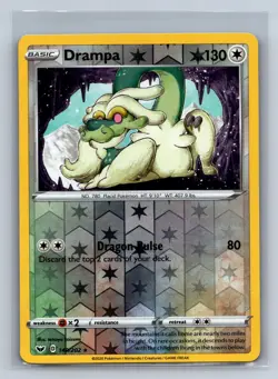 Drampa 149/202 Rare Sword & Shield Pokemon Reverse Holo NM/M 710-39 - Image 1