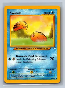 Swinub 84/105 Common Neo Destiny Pokemon Unlimited NM/M 701c-6 - Image 1