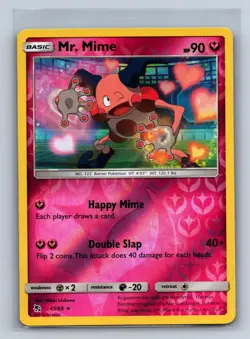 Mr. Mime 43/68 Rare Hidden Fates Pokemon Reverse Holo NM/M 707d-48 - Image 1