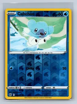 Cubchoo 042/172 Common Brilliant Stars Pokemon Reverse Holo NM/M 701c-21 - Image 1