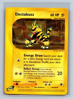 Electabuzz 76/165 Uncommon Expedition Base Set Pokemon NM/M 701c-14 - Image 1
