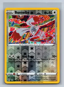 Bunnelby 150/189 Common Darkness Ablaze Pokemon Reverse Holo NM/M 702cb-27 - Image 1