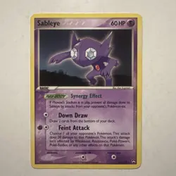 Pokemon 22/108 Sableye Power Keepers Non-Holo Rare - Image 1