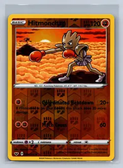 Hitmonchan 095/202 Uncommon Sword & Shield Pokemon Reverse Holo NM/M 709c-2 - Image 1