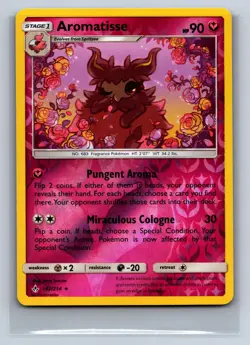 Aromatisse 142/214 Rare Unbroken Bonds Pokemon Reverse Holo NM/M 701b-52 - Image 1