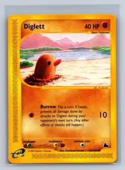 Diglett 50/144 Common Skyridge Pokemon NM/M 701c-12 - Image 1