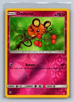 Dedenne 145/236 Uncommon Unified Minds Pokemon Reverse Holo NM/M 701c-51 - Image 1