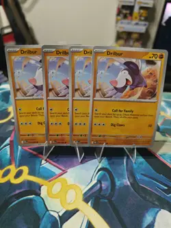 x4 Drilbur - 046/084 - Pitch Black PBL - Pokemon NM/M - Image 1
