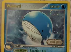 Pokemon TCG Wailord 14/92 Swirl Reverse Holo Rare 2006, Mint Condition - Image 2