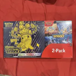 Pokemon Surging Sparks Elite Trainer Box and Booster Bundle Costco, 2-Pack - Image 1