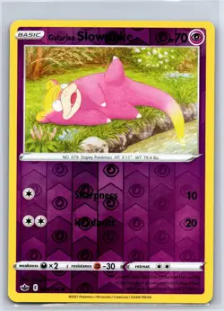 Galarian Slowpoke 054/198 Common Chilling Reign Pokemon Reverse Holo NM/M 627d-5 - Image 1