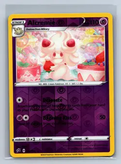 Alcremie 087/192 Rare Rebel Clash Pokemon Reverse Holo NM/M 708-32 - Image 1