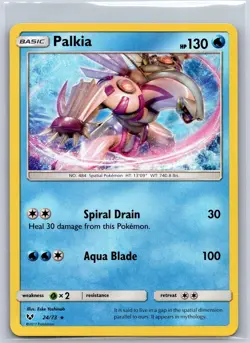 Palkia 24/73 Holo Rare Shining Legends Pokemon Holo NM/M 623b-12 - Image 1