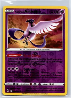 Galarian Articuno 063/203 Holo Evolving Skies Pokemon Reverse Holo NM/M 625b-14 - Image 1