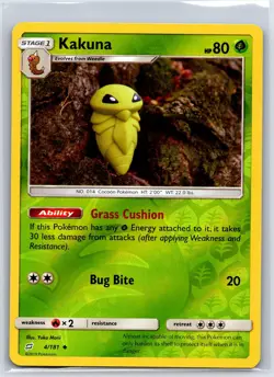 Kakuna 4/181 Uncommon Team Up Pokemon Reverse Holo NM/M 627b-38 - Image 1