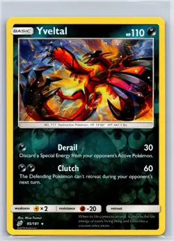 Yveltal 95/181 Holo Rare Team Up Pokemon Reverse Holo NM/M 627c-12 - Image 1