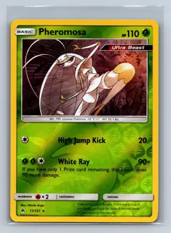 Pheromosa 11/131 Holo Rare Forbidden Light Pokemon Reverse Holo NM/M 629d-32 - Image 1