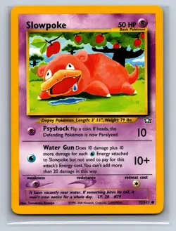 Slowpoke 73/111 Common Neo Genesis Pokemon Unlimited NM/M 629d-6 - Image 1
