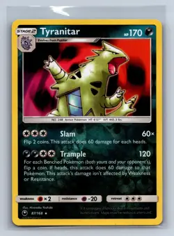 Tyranitar 87/168 Rare Celestial Storm Pokemon Reverse Holo NM/M 701b-4 - Image 1