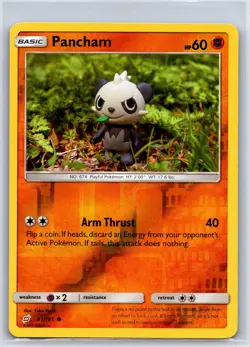 Pancham 81/181 Common Team Up Pokemon Reverse Holo NM/M 627c-2 - Image 1