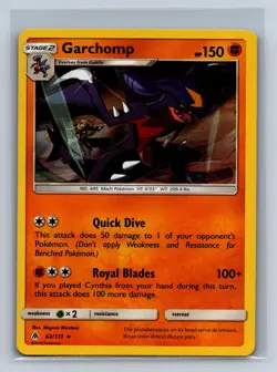 Garchomp 62/131 Holo Rare Forbidden Light Pokemon NM/M 629d-40 - Image 1