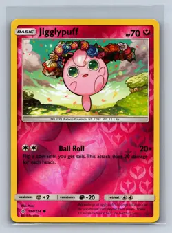 Jigglypuff 134/214 Common Unbroken Bonds Pokemon Reverse Holo NM/M 701b-50 - Image 1