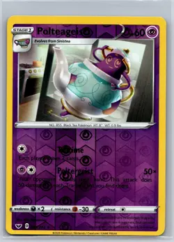 Polteageist 090/202 Rare Sword & Shield Pokemon Reverse Holo NM/M 623-38 - Image 1