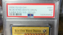 Konami Yu-Gi-Oh! TCG [PSA7] Blue-Eyes White Dragon SKE-001 1st Ed. 2004 graded - Image 2