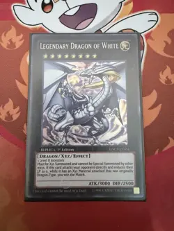 Yugioh NM Legendary Dragon of White WSUP-EN051 World Superstars 1st Edition - Image 1
