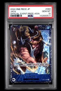 2024 One Piece JACK OP08-084 Flagship OFFCIAL EVENT PRIZE Japanese JP JPN PSA 10 - Image 1