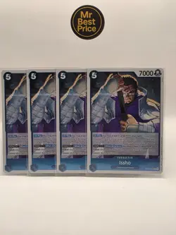 One Piece - 4x EB04-022 Issho (Foil) Rare Near Mint - Image 1