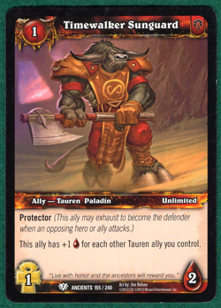 Timewalker Sunguard - War of the Ancients #155/240 - World of Warcraft TCG - Image 1