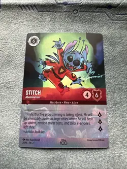 Stitch Abomination (Alternate Art) 21/P1 D100 Foil Promo NM Disney Lorcana - Image 2