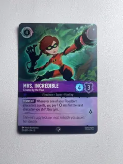 Mrs. Incredible Created by the Vine 213/207 Epic Foil LP Disney Lorcana - Image 2