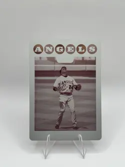 2008 Topps Series 2 Gary Matthews Jr Magenta Printing Plate 1/1 Angels #525 - Image 1